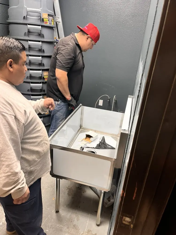 Commercial plumbing and sink installation in West Newport Beach